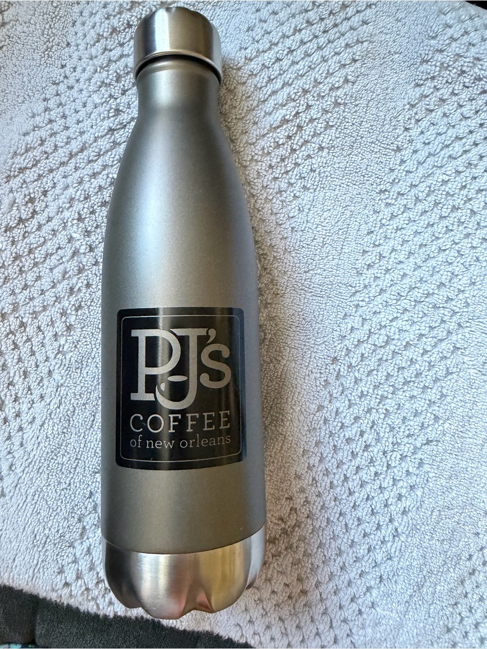 Branded Stainless Steel Insulated Bottle - Silver